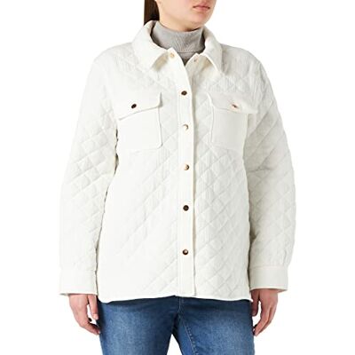 SENK7 Naf Naf Damski Manteau Elaina, kość słoniowa, L SENK7 Naf Naf Damski Manteau Elaina, kość słoniowa, L