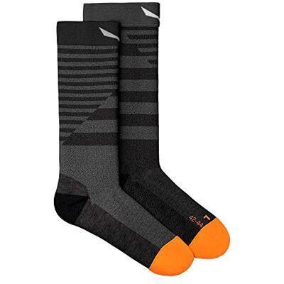 00-0000069037 SALEWA Damskie skarpety Hyb Str. Am M Crew Socks, średni szary melanż / 4570, 8 00-0000069037 SALEWA Damskie skarpety Hyb Str. Am M Crew Socks, średni szary melanż / 4570, 8