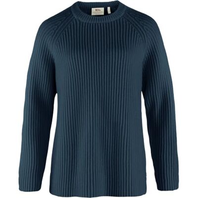 F14600183 FJALLRAVEN 14600183-560 Övik Rib Sweater W Damska koszulka granatowa, rozmiar XXS F14600183 FJALLRAVEN 14600183-560 Övik Rib Sweater W Damska koszulka granatowa, rozmiar XXS