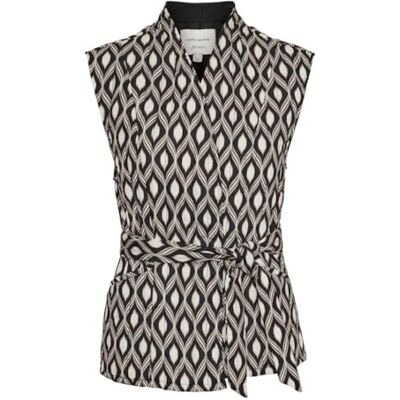 10323152 VERO MODA VMVARIA S/L Waistcoat WVN BTQ GA, Czarny/Aop: varia, XS 10323152 VERO MODA VMVARIA S/L Waistcoat WVN BTQ GA, Czarny/Aop: varia, XS
