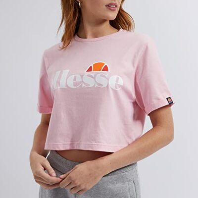 SGS04484 ellesse Damski T-shirt Alberta Cropped różowy Jasny róż. L SGS04484 ellesse Damski T-shirt Alberta Cropped różowy Jasny róż. L