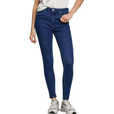 PL204738DU3000025 Pepe Jeans Damskie dżinsy super skinny Hw Pl204738, dżinsy, niebieskie, 25W/30L, Niebieski (Denim-du3), 25W / 30L PL204738DU3000025 Pepe Jeans Damskie dżinsy super skinny Hw Pl204738, dżinsy, niebieskie, 25W/30L, Niebieski (Denim-du3), 25W / 30L
