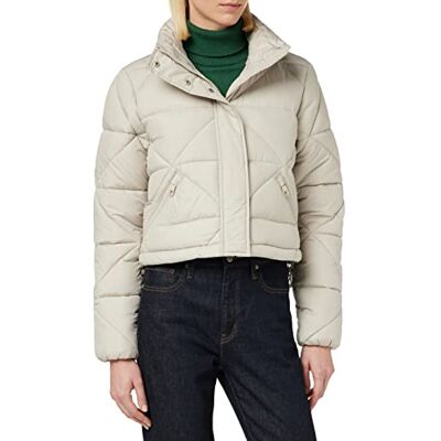 1032684 TOM TAILOR Denim Damski Cropped Puffer kurtka , 30026 Cloud Grey, XXL 1032684 TOM TAILOR Denim Damski Cropped Puffer kurtka , 30026 Cloud Grey, XXL