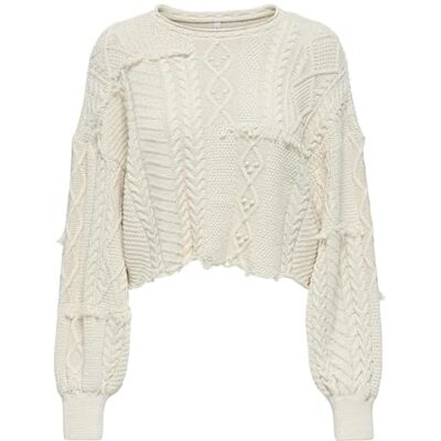 15352093-4795229 ONLY Onldalia Life LS Fringe Pull Knt, Natur, L damski, Naturalny, L 15352093-4795229 ONLY Onldalia Life LS Fringe Pull Knt, Natur, L damski, Naturalny, L