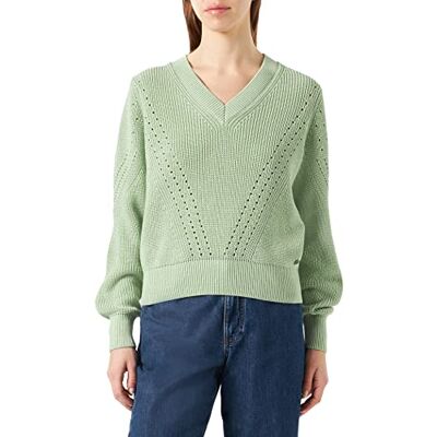 B30242 Garcia Sweter damski, zielony (Smoke Green), M, Smoke Green, M B30242 Garcia Sweter damski, zielony (Smoke Green), M, Smoke Green, M