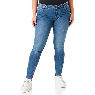 17144584 PCPEGGY LW Skinny ANK MB Jeans NOOS CP, niebieski (medium blue denim), (M) W / 32L 17144584 PCPEGGY LW Skinny ANK MB Jeans NOOS CP, niebieski (medium blue denim), (M) W / 32L