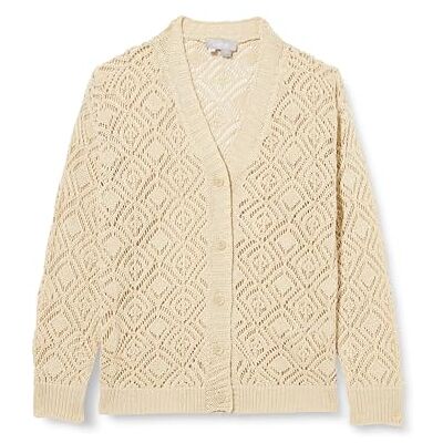 10426983-AL04 aleva Damski kardigan z dzianiny , kremowy, XL, kremowy, XL 10426983-AL04 aleva Damski kardigan z dzianiny , kremowy, XL, kremowy, XL