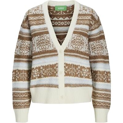 12261552 Jack & Jones JXGALILEA Cardigan Knit, Vanilla Ice, L 12261552 Jack & Jones JXGALILEA Cardigan Knit, Vanilla Ice, L