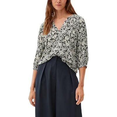 2120530 s.Oliver Koszula Damska Bluza damska, niebieska AOP, 32 2120530 s.Oliver Koszula Damska Bluza damska, niebieska AOP, 32