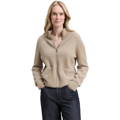 1048317 TOM TAILOR Damski kardigan z dzianiny, 32208 Soft Taupe Grey, M 1048317 TOM TAILOR Damski kardigan z dzianiny, 32208 Soft Taupe Grey, M