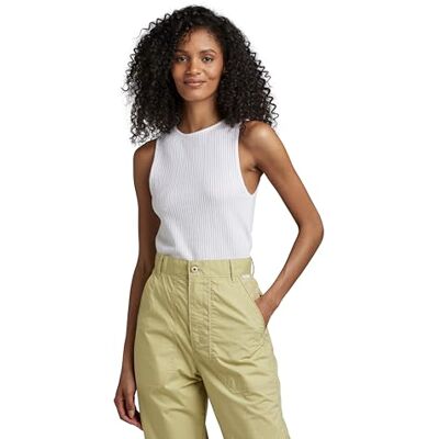 D23093-D276-110 G-STAR RAW Women's Tank top wmn T-Shirt, biały (White ), L, biały (White ), L D23093-D276-110 G-STAR RAW Women's Tank top wmn T-Shirt, biały (White ), L, biały (White ), L