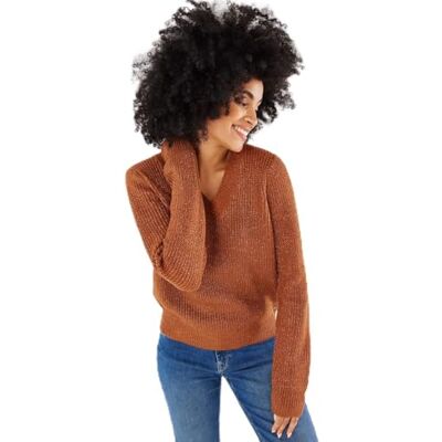 ZN0908016W-171142-XXL Mexx Sweter damski, Olejek arganowy (brązowy), XXL ZN0908016W-171142-XXL Mexx Sweter damski, Olejek arganowy (brązowy), XXL