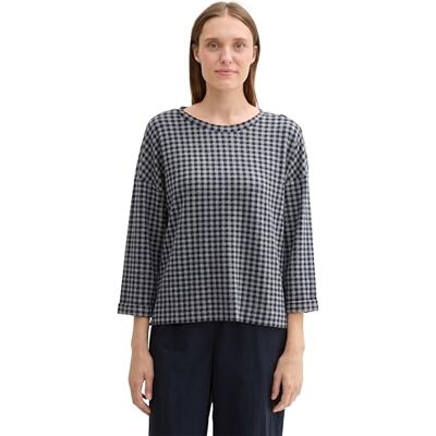 1043174 TOM TAILOR Bluza damska, 36288 Printed Vichy Check Design, S 1043174 TOM TAILOR Bluza damska, 36288 Printed Vichy Check Design, S
