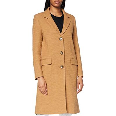 E1129 Helene Berman Damski płaszcz wełniany College Coat, brązowy, S E1129 Helene Berman Damski płaszcz wełniany College Coat, brązowy, S