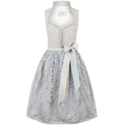 370443 Bergfeuer Dirndl Flavia, szarobrązowy, 38 370443 Bergfeuer Dirndl Flavia, szarobrązowy, 38