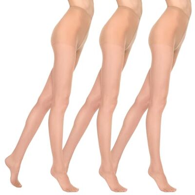 HSU15VI23 MARILYN Damen klassische Halbmatte Strumpfhose 15 Den elastische mit verstärkten Zehen Visone 2/S 3 PAAR HSU15VI23 MARILYN Damen klassische Halbmatte Strumpfhose 15 Den elastische mit verstärkten Zehen Visone 2/S 3 PAAR