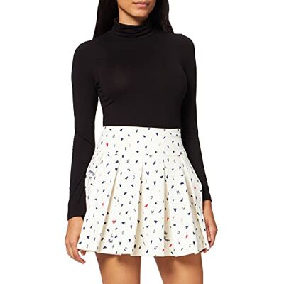 W G E97 00 S 3708 Love Moschino Damska spódnica z nadrukiem na całej powierzchni, F.bco Scri.nere, 48 W G E97 00 S 3708 Love Moschino Damska spódnica z nadrukiem na całej powierzchni, F.bco Scri.nere, 48