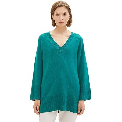 1038702 TOM TAILOR Sweter damski, 21178 Ever Green, 3XL 1038702 TOM TAILOR Sweter damski, 21178 Ever Green, 3XL