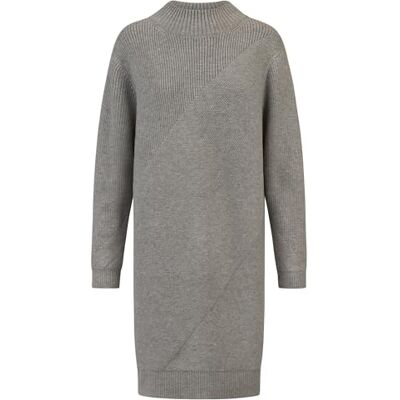 24HW312APA APART Oversized sukienka z dzianiny o prostym kształcie, szary melanż, 34 24HW312APA APART Oversized sukienka z dzianiny o prostym kształcie, szary melanż, 34