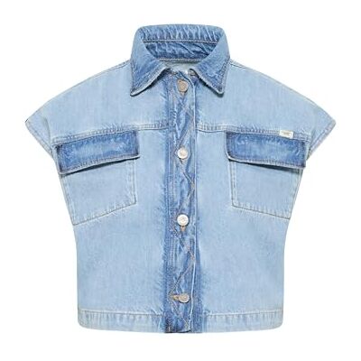 1015253-5000-411 MUSTANG Damska kamizelka dżinsowa Derby Denim Vest Jeans, Średni niebieski 411, 3XL duże rozmiary 1015253-5000-411 MUSTANG Damska kamizelka dżinsowa Derby Denim Vest Jeans, Średni niebieski 411, 3XL duże rozmiary