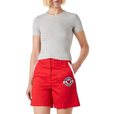W O 193 80 T 497A Love Moschino Bermudy damskie Casual szorty, czerwone, 42, czerwony, 42 W O 193 80 T 497A Love Moschino Bermudy damskie Casual szorty, czerwone, 42, czerwony, 42