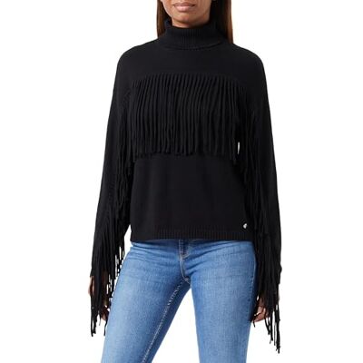 DK3557.000.G23138B Replay Damski sweter mieszanka bawełny/kaszmiru, Black 098, S DK3557.000.G23138B Replay Damski sweter mieszanka bawełny/kaszmiru, Black 098, S