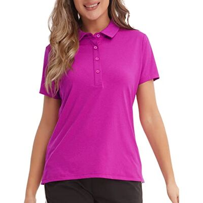 P14-PINK-M MEETYOO Koszulka polo Damska, Różowy, M P14-PINK-M MEETYOO Koszulka polo Damska, Różowy, M