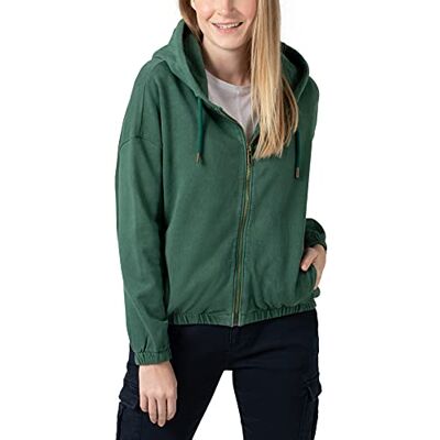 18-10182-01-6015 Timezone Damska bluza z kapturem Zip Hoody, Fairy Forest Green, XL 18-10182-01-6015 Timezone Damska bluza z kapturem Zip Hoody, Fairy Forest Green, XL