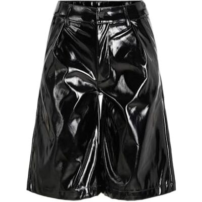 12203551 JACK & JONES Damskie szorty Jjxx Jxjaden Faux Leather Berm Hw Noos ze sztucznej skóry, Czarny/Szczegóły: błyszczący, S 12203551 JACK & JONES Damskie szorty Jjxx Jxjaden Faux Leather Berm Hw Noos ze sztucznej skóry, Czarny/Szczegóły: błyszczący, S
