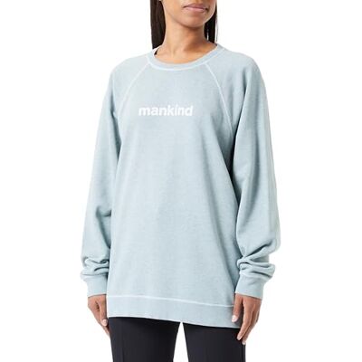 JSGL9770DE Mankind Sweat Cotton w. Flocking Dew, szary, M JSGL9770DE Mankind Sweat Cotton w. Flocking Dew, szary, M
