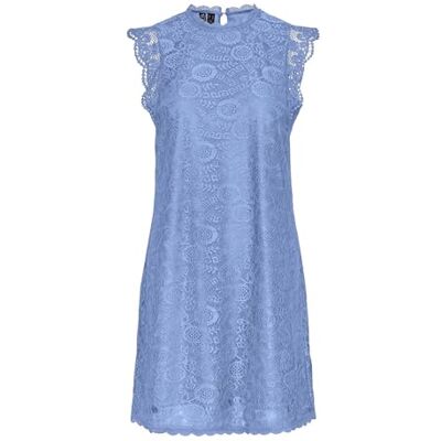 17146419 PIECES Damska sukienka Pcolline Sl Lace Dress Noos, Hydrangea, S 17146419 PIECES Damska sukienka Pcolline Sl Lace Dress Noos, Hydrangea, S