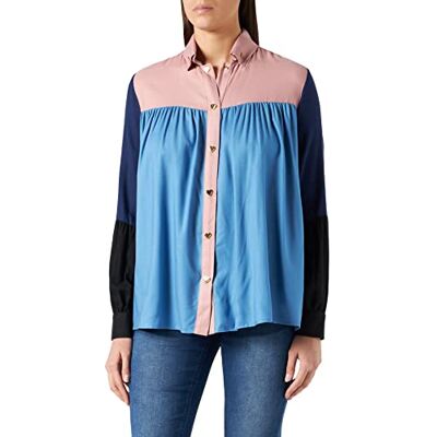 W C E22 80 T 180A Love Moschino Damska koszulka z długim rękawem ze złotym sercem, M12+y41+y63+c74, 48 W C E22 80 T 180A Love Moschino Damska koszulka z długim rękawem ze złotym sercem, M12+y41+y63+c74, 48