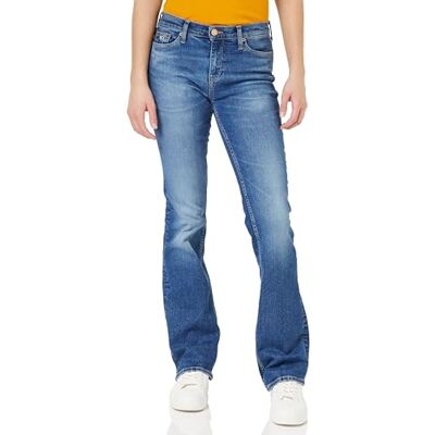 DW0DW17610 Tommy Jeans Damskie dżinsy Boot Cut, Dżinsowa średnia, 25W / 32L DW0DW17610 Tommy Jeans Damskie dżinsy Boot Cut, Dżinsowa średnia, 25W / 32L