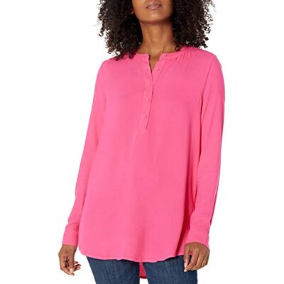 AE1817652-PinkB-Medium Amazon Essentials damska tkana bluzka z długim rękawem, jasnoróżowa, M AE1817652-PinkB-Medium Amazon Essentials damska tkana bluzka z długim rękawem, jasnoróżowa, M