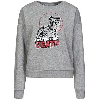 RNWR01183 RUNNOWEEN Adamski Crew Neck Damska bluza bez kaptura, szara, L Kobieta, Szary, L RNWR01183 RUNNOWEEN Adamski Crew Neck Damska bluza bez kaptura, szara, L Kobieta, Szary, L