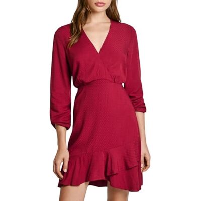 PL953610286XS Pepe Jeans Damska sukienka Kendall, czerwona, XS, Czerwony (palony), XS PL953610286XS Pepe Jeans Damska sukienka Kendall, czerwona, XS, Czerwony (palony), XS