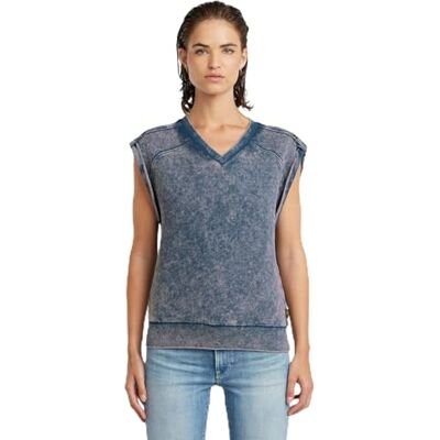 D26103 G-STAR Damska bluza Washed Sl Sw Wmn, Niebieski (Mid Blue Double Dye -d575-h364), XS D26103 G-STAR Damska bluza Washed Sl Sw Wmn, Niebieski (Mid Blue Double Dye -d575-h364), XS