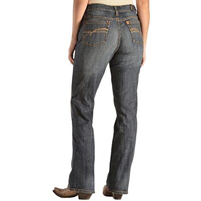 WUT74AG-472-2 AVG Wrangler Aura Damskie dżinsy z efektem natychmiastowego wyszczuplenia, średnim stanem i krojem z lekko rozszerzanymi nogawkami, 34 WUT74AG-472-2 AVG Wrangler Aura Damskie dżinsy z efektem natychmiastowego wyszczuplenia, średnim stanem i krojem z lekko rozszerzanymi nogawkami, 34