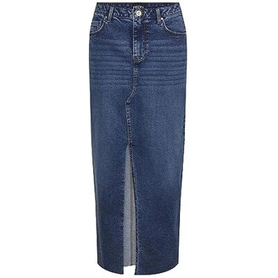 17150234 PIECES PCJESSIE damska spódnica dżinsowa, niebieski (medium blue denim), XS 17150234 PIECES PCJESSIE damska spódnica dżinsowa, niebieski (medium blue denim), XS