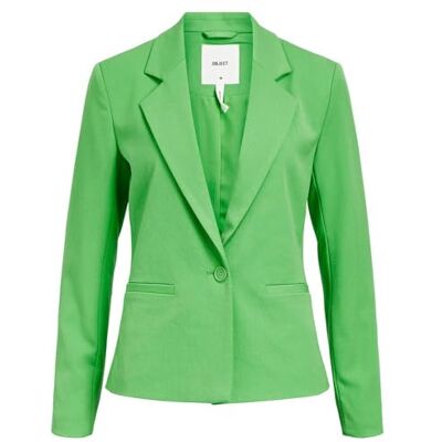 23043420 OBJECT Damska marynarka Objlisa L/S Button Blazer Noos krótka marynarka, Vibrant Green, 36 23043420 OBJECT Damska marynarka Objlisa L/S Button Blazer Noos krótka marynarka, Vibrant Green, 36