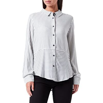 13-10117-40-1367 Timezone Bluzka damska Striped Perfect Blouse, Białe niebieskie paski, XS 13-10117-40-1367 Timezone Bluzka damska Striped Perfect Blouse, Białe niebieskie paski, XS