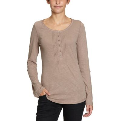 1M87601953 / KEYSTONE HENLEY TEE Tommy Hilfiger Damska koszulka/T-shirt , beżowy (Modern Taupe), 36 1M87601953 / KEYSTONE HENLEY TEE Tommy Hilfiger Damska koszulka/T-shirt , beżowy (Modern Taupe), 36