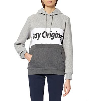 81006-61296-12523 LTB Jeans Damski sweter Rijafa, Grey White Anthracite Block 12454, XS 81006-61296-12523 LTB Jeans Damski sweter Rijafa, Grey White Anthracite Block 12454, XS