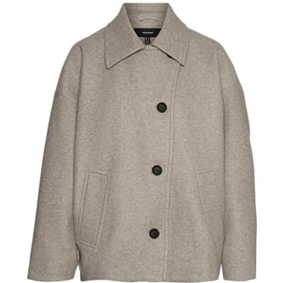 10319143 VERO MODA VMPOPSILLA Jacket GA Boo krótka kurtka, Silver Mink/szczegóły: melanż, XL, Silver Mink/Szczegóły: melanż, XL 10319143 VERO MODA VMPOPSILLA Jacket GA Boo krótka kurtka, Silver Mink/szczegóły: melanż, XL, Silver Mink/Szczegóły: melanż, XL