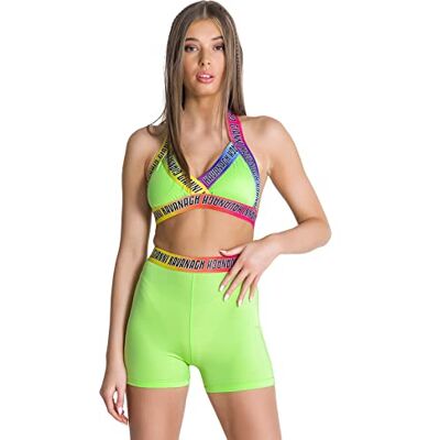 GKW002538 Gianni Kavanagh Damska koszulka Neon Green Torsion Crop Top T-Shirt, zielony neonowy, XL GKW002538 Gianni Kavanagh Damska koszulka Neon Green Torsion Crop Top T-Shirt, zielony neonowy, XL