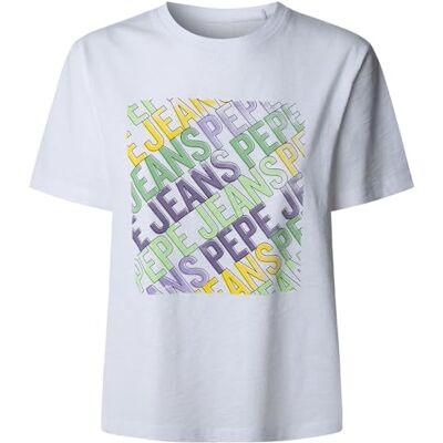 PL506108 Pepe Jeans Damska koszulka Amelia, Biały (biały), M PL506108 Pepe Jeans Damska koszulka Amelia, Biały (biały), M