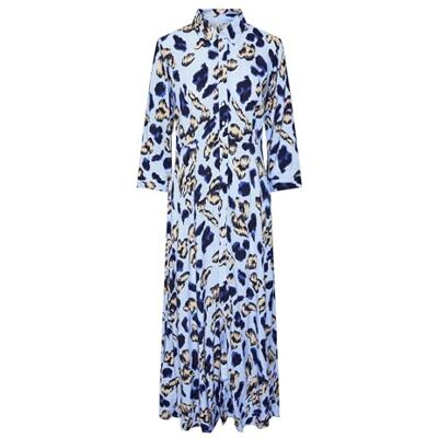 26022663 Yassavanna Long Shirt Dress S. Noos, Clear Sky/Aop: liro Print, M 26022663 Yassavanna Long Shirt Dress S. Noos, Clear Sky/Aop: liro Print, M