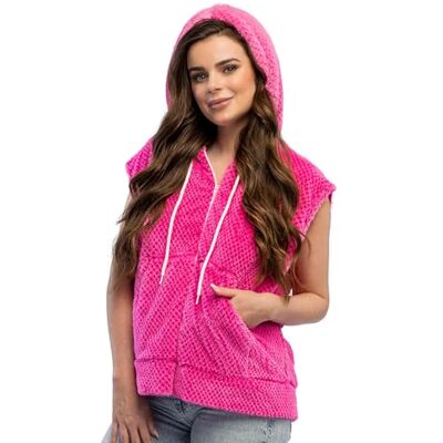 44685 Boland kamizelka Fluffy z efektem UV z sztucznego futra, świeci w świetle ultrafioletowym, kurtka futrzana do kostiumu, stroju imprezowego, karnawału i festiwalu 44685 Boland kamizelka Fluffy z efektem UV z sztucznego futra, świeci w świetle ultrafioletowym, kurtka futrzana do kostiumu, stroju imprezowego, karnawału i festiwalu