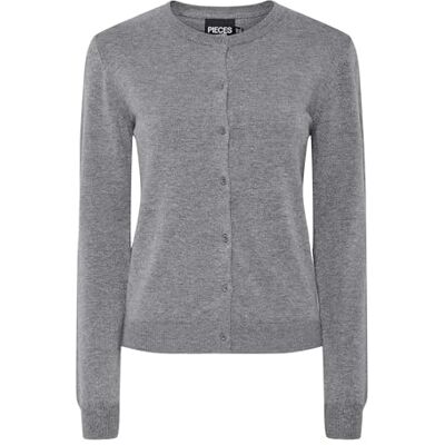 17154558-4640539 Pcnora Ls O-Neck kardigan Noos Bc, Medium Grey Melange, M 17154558-4640539 Pcnora Ls O-Neck kardigan Noos Bc, Medium Grey Melange, M