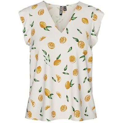 17147804-4717965 Pcnya Sl V-Neck Top Bc, brzoza, XS 17147804-4717965 Pcnya Sl V-Neck Top Bc, brzoza, XS